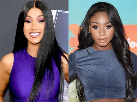 cardi b nipple.picture|normani and cardi b video.